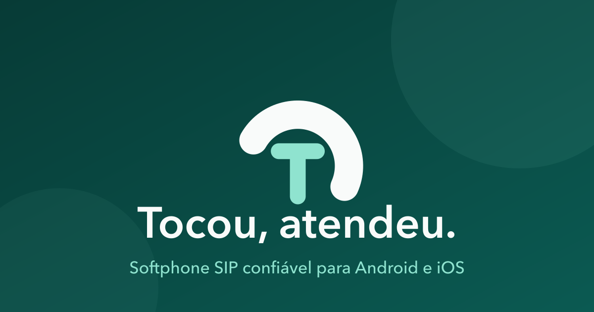 Apresentação pública do Tocou, softphone SIP para celular